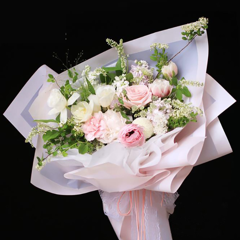 MYHC-09 Váy phồng 57 × 57cm (± 2cm) Màng bao bì hoa màu trơn