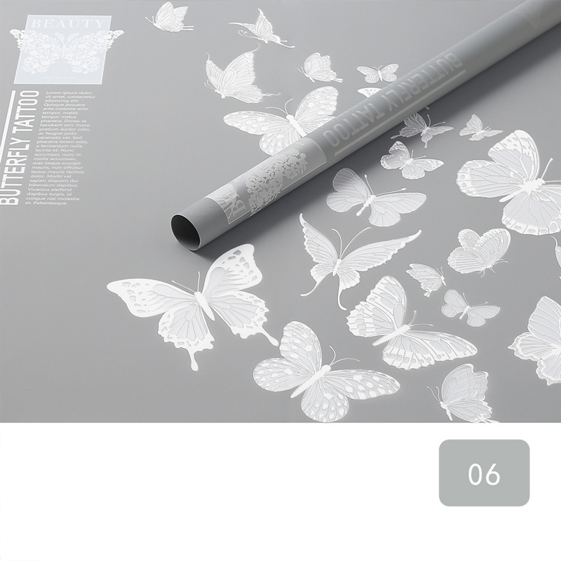 Giấy gói hoa mờ đục hình con bướm MYHC-14