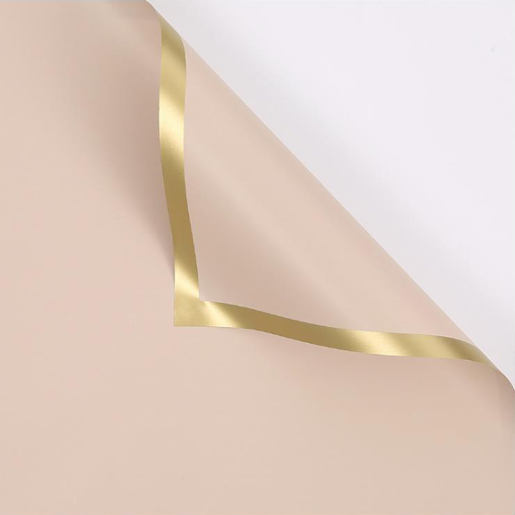 Giấy gói hoa màng ngọc trai rắn MYHC-27 Gold Edge