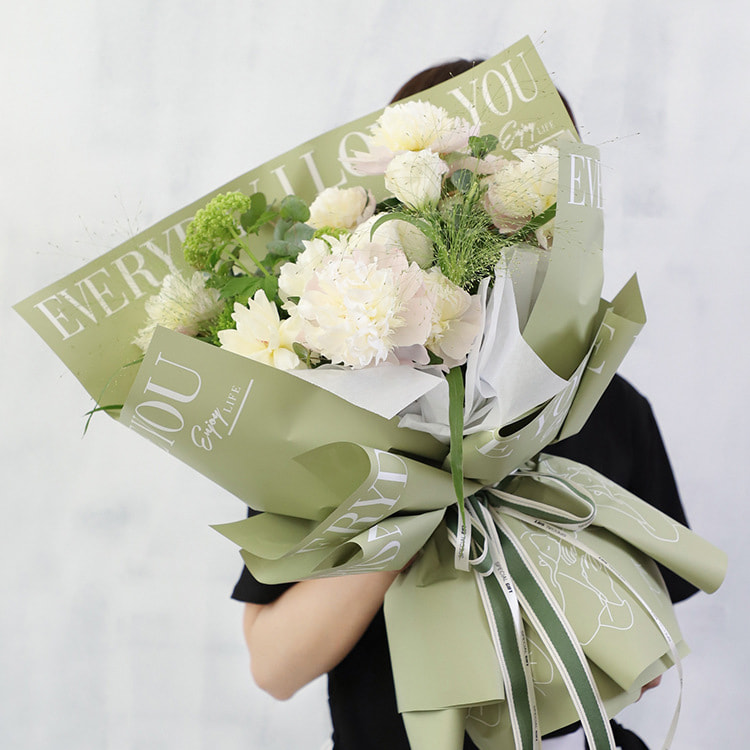 MYHC-40 Jane Eyre Hug Giấy gói hoa đơn sắc bằng bông