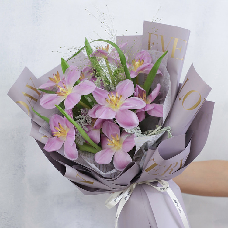 MYHC-40 Jane Eyre Hug Giấy gói hoa đơn sắc bằng bông