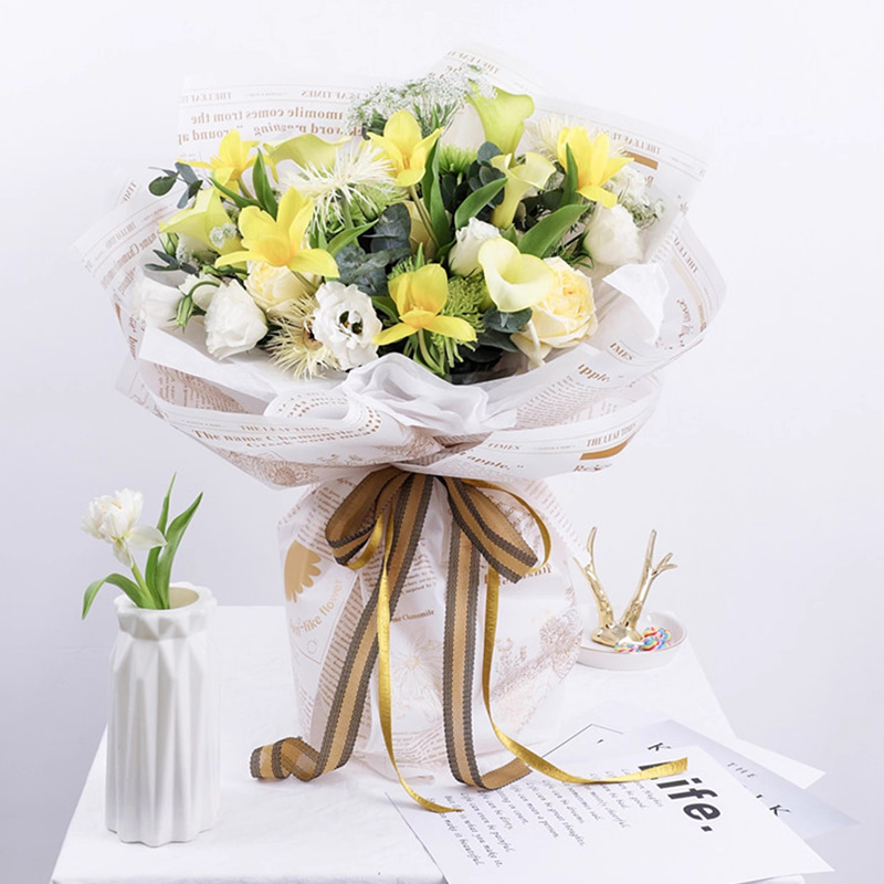 MYHC-52 Herb Golden Light Matt Film 57 × 57cm (± 2cm) Phim bao bì hoa nhựa