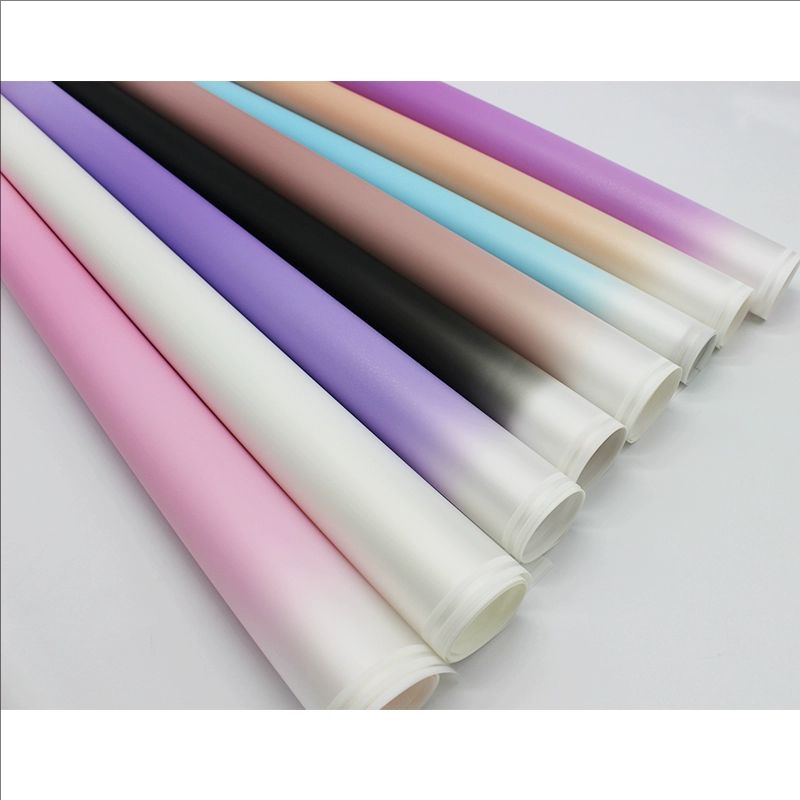 MYHC-54 Màng bao bì hoa nhựa hai mặt màu trắng viền một mặt