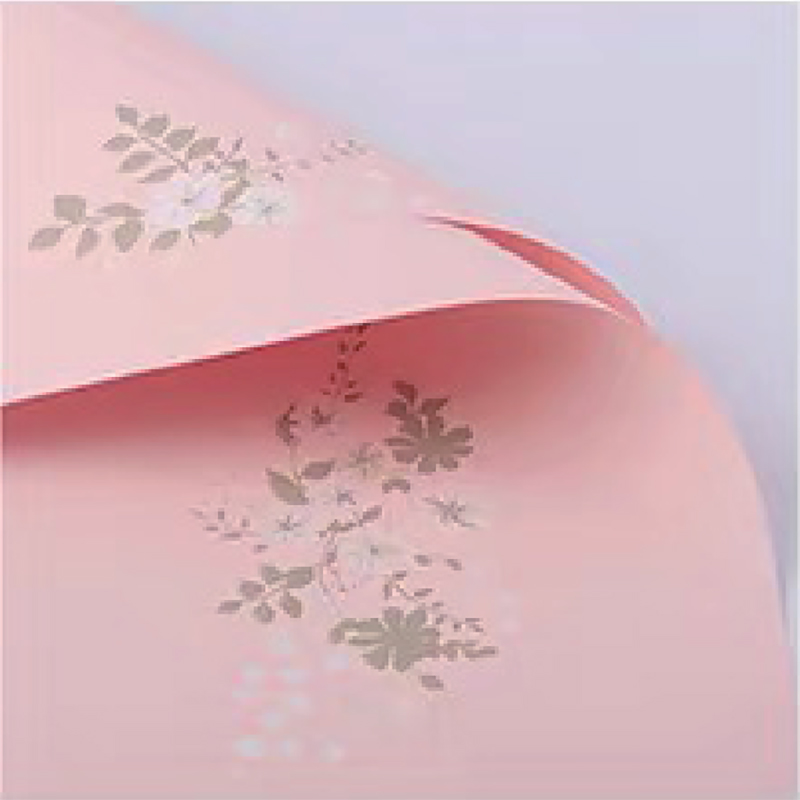 MYHC-55 Phim bao bì hoa mờ màu sáng đơn giản