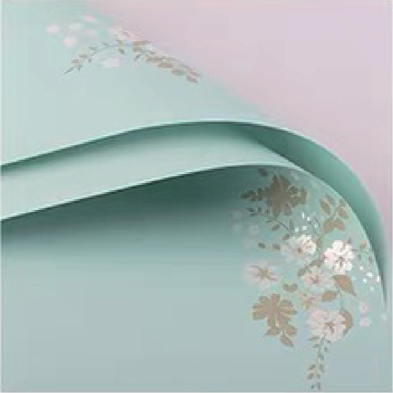 MYHC-55 Phim bao bì hoa mờ màu sáng đơn giản