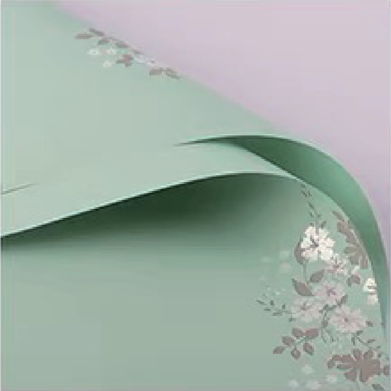 MYHC-55 Phim bao bì hoa mờ màu sáng đơn giản