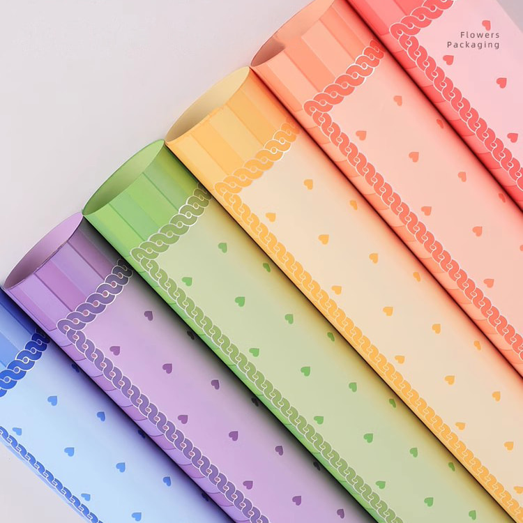 MYHC-65 Váy công chúa Phim bao bì hoa nhựa màu sáng