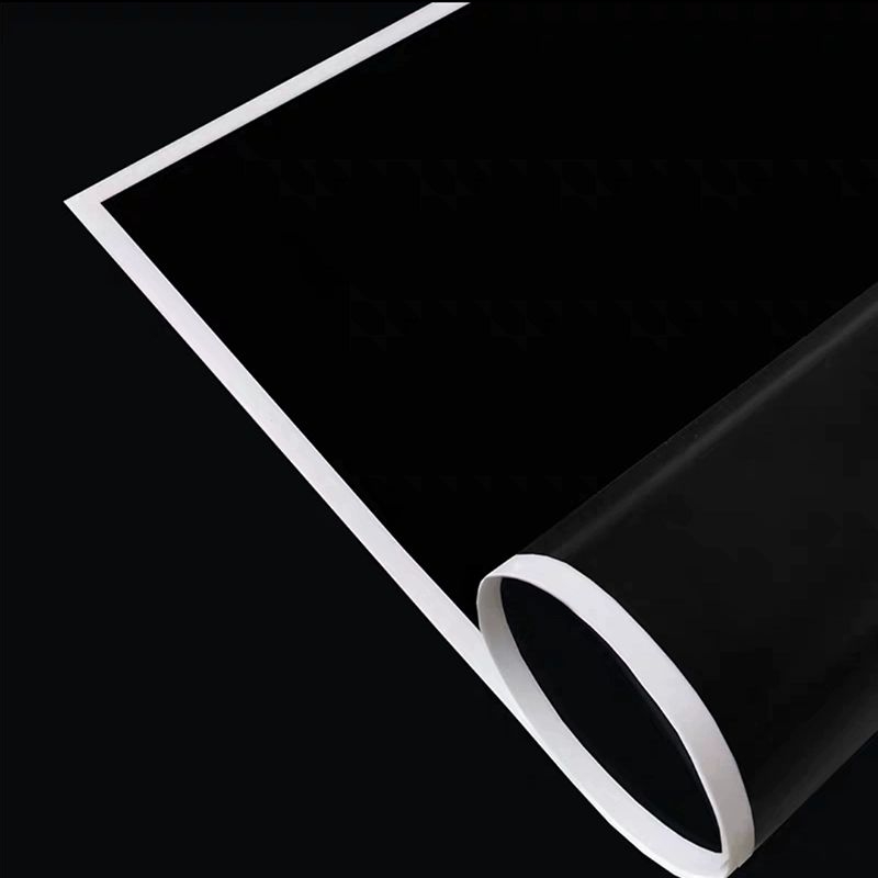 Giấy gói hoa chống thấm nước màu đen và trắng MYHC-69 (BOPP)