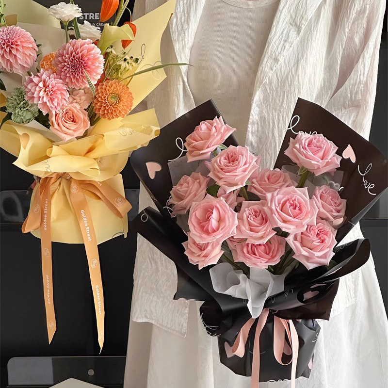 MYHC-75 6 màu Phim đóng gói hoa mờ 57 × 57cm (± 2cm)