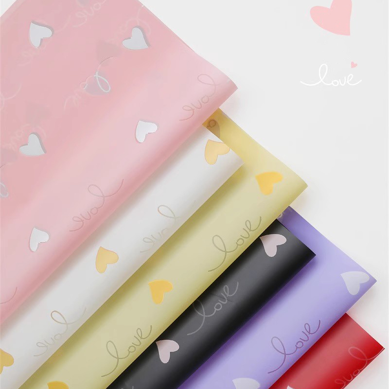 MYHC-75 6 màu Phim đóng gói hoa mờ 57 × 57cm (± 2cm)