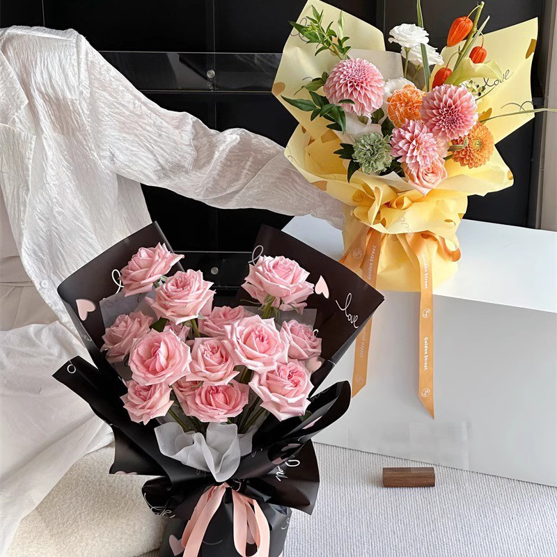 MYHC-75 6 màu Phim đóng gói hoa mờ 57 × 57cm (± 2cm)