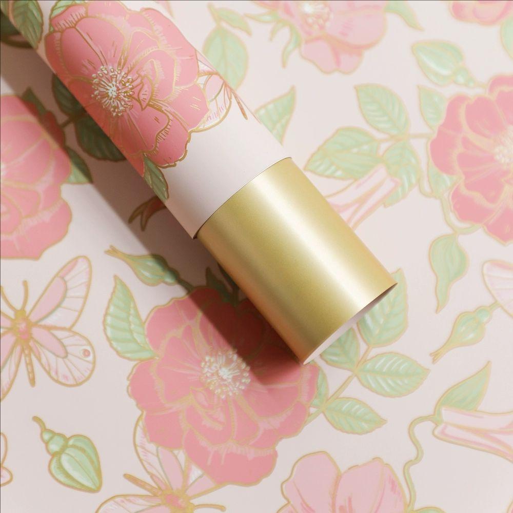 MYHC-76 Giấy gói hoa hoa văn cổ điển viền vàng Pearlescent Film