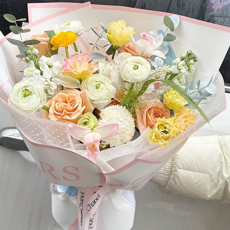 Giấy gói hoa kết cấu mịn