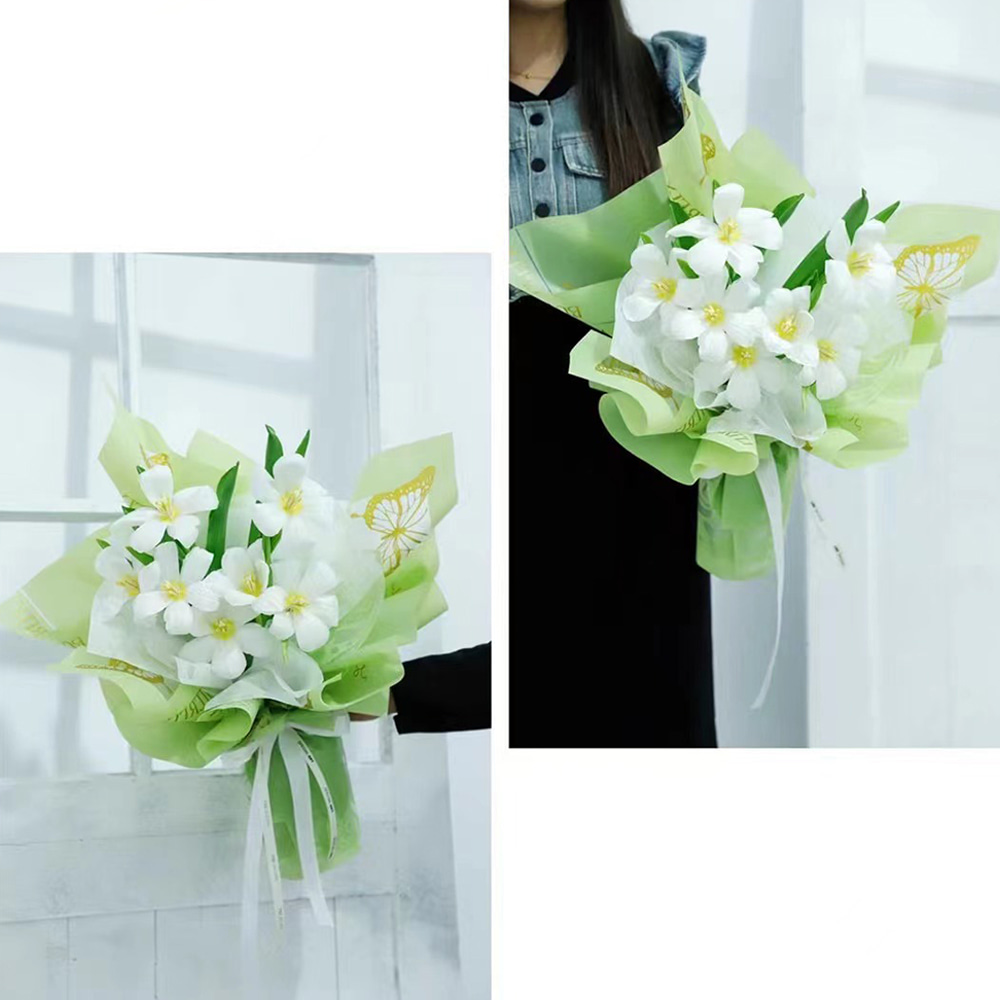 Bao bì bó hoa không thấm nước Giấy Nossa với lớp phủ một mặt rỗng Thiết kế in hình con bướm