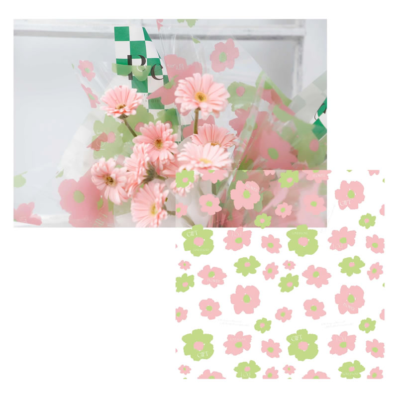 Cuộn giấy bọc hoa nhựa chống nước 58x58cm
