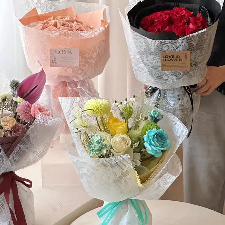 Giấy gói hoa Nuosha nhiều mẫu mã, kiểu dáng