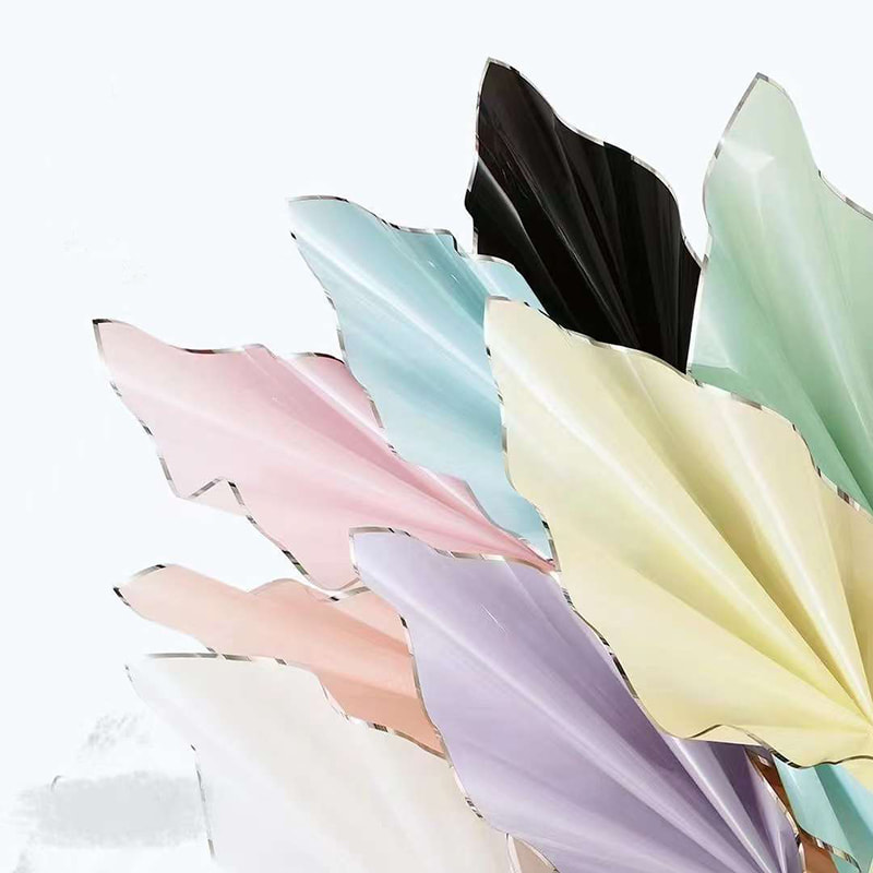 Giấy gói hoa màng nước bóng ion bạc