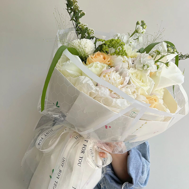 Màng bao bì bó hoa nhựa chống sương mù và chống ẩm