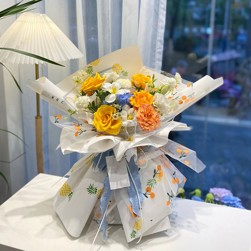 Màng bao bì bó hoa nhựa chống sương mù và chống ẩm