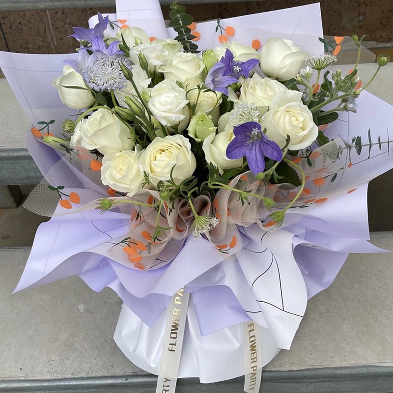 Giấy hoa nhựa đục dày