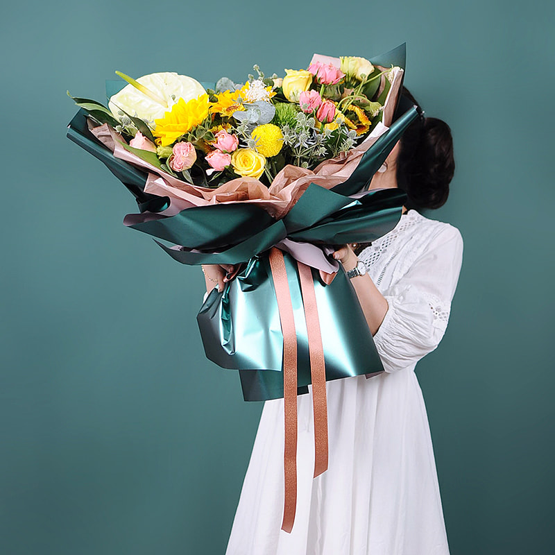 Giấy gói bó hoa bóng nhẹ bằng kim loại nặng