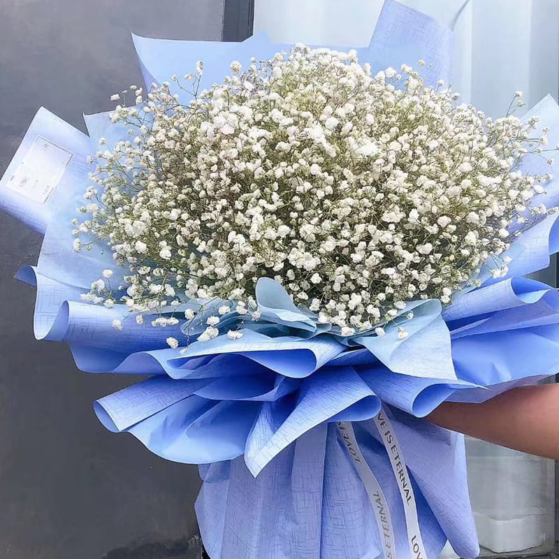 Giấy gói bó hoa có kết cấu đơn giản