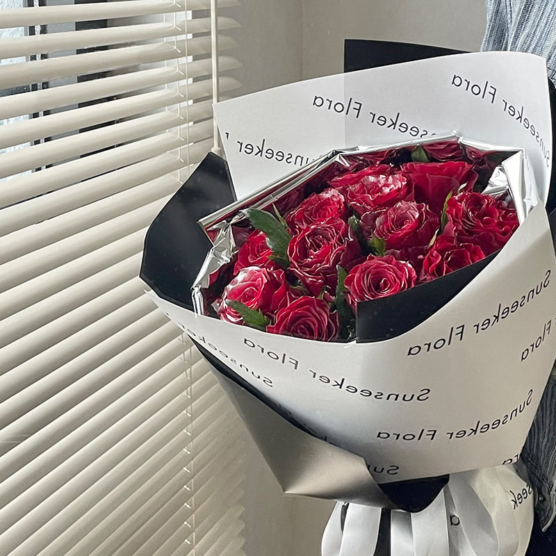 Giấy gói bó hoa tráng gương màu trơn
